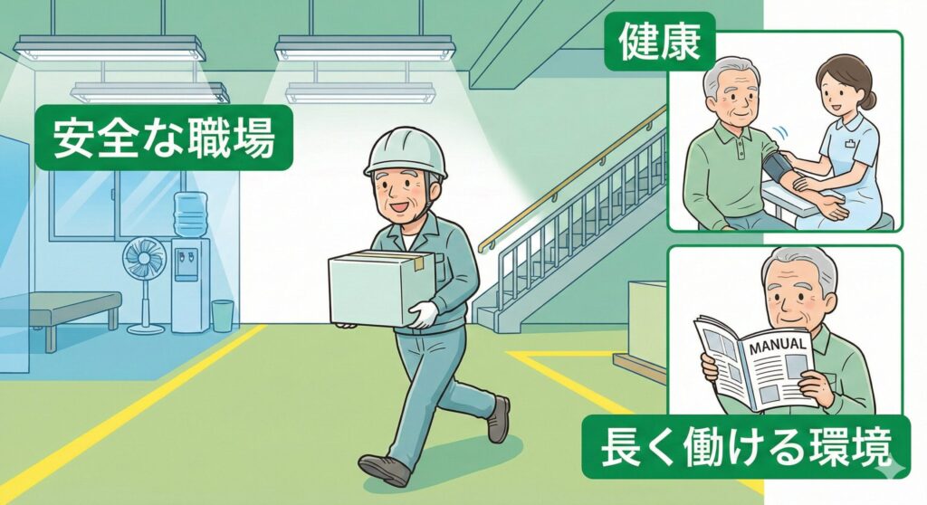 高年齢労働者の安全対策のイメージ画像