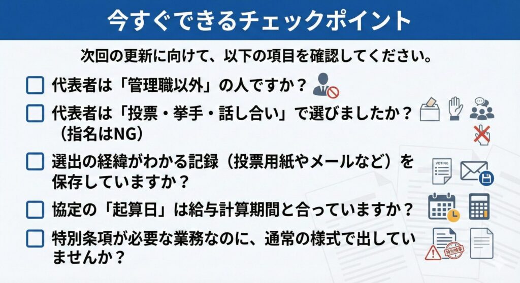 (ここにチェックリストの図表)