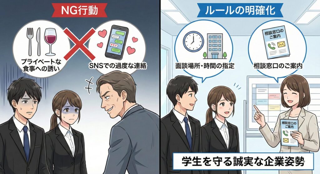 就活等セクハラ防止のイメージ画像